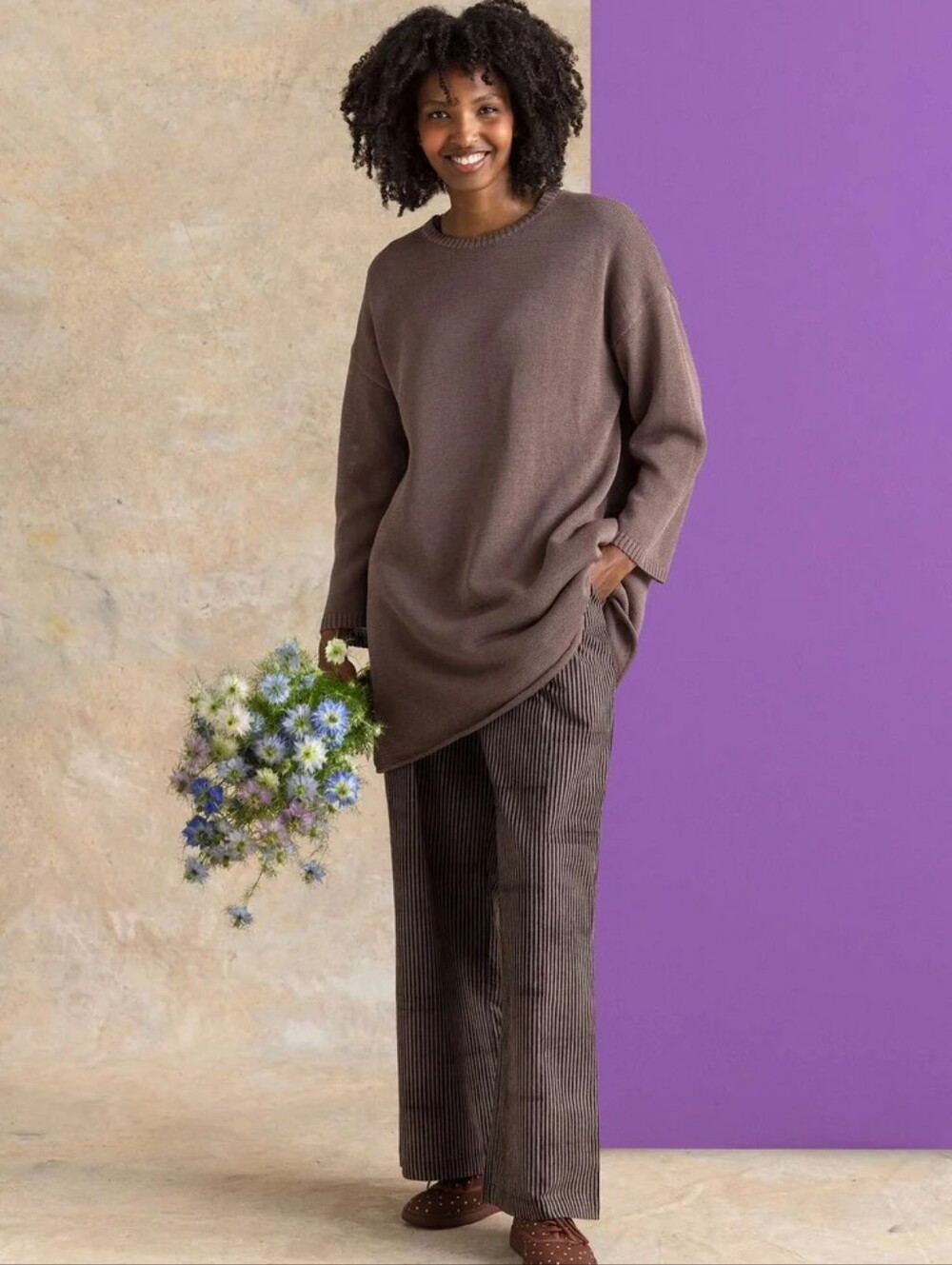 Gudrun Sjoden Knitted Tunic Brown